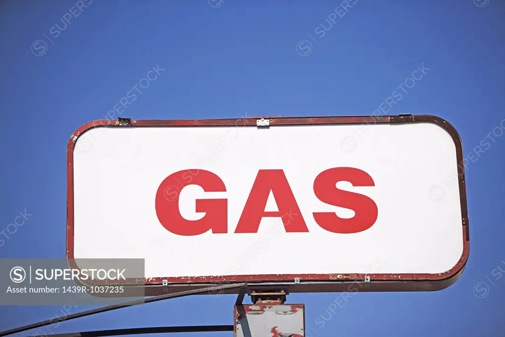 Gas sign