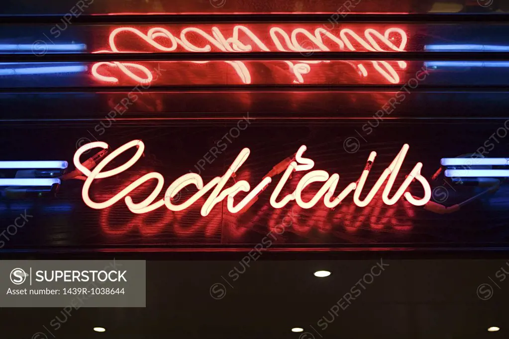 Cocktail bar sign