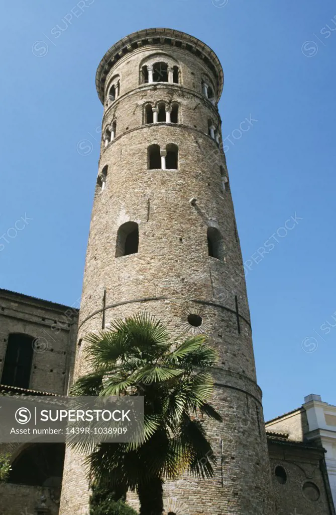 Cathedral bell tower ravenna italy