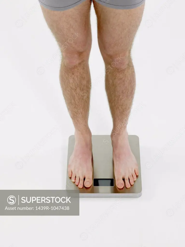 Man on scales