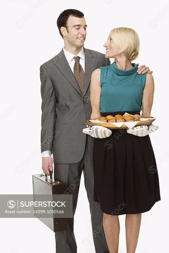 Businessman and wife