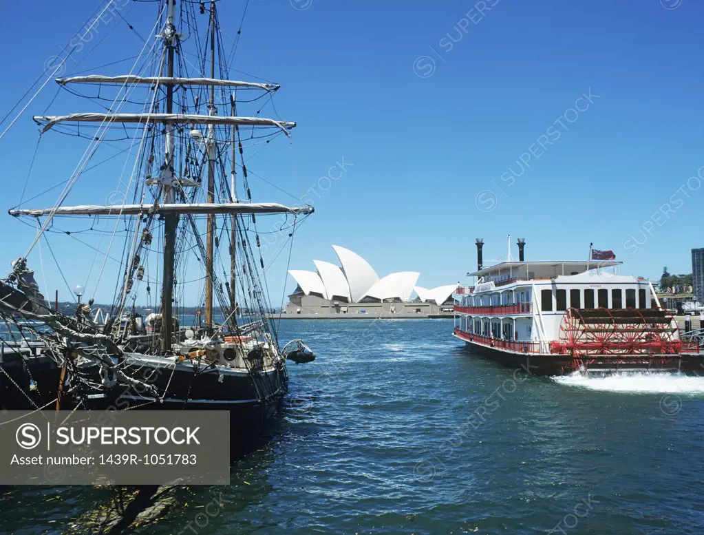 Boats and sydney opera house