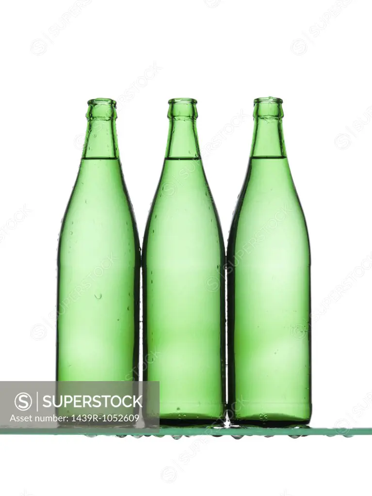 Three green bottles