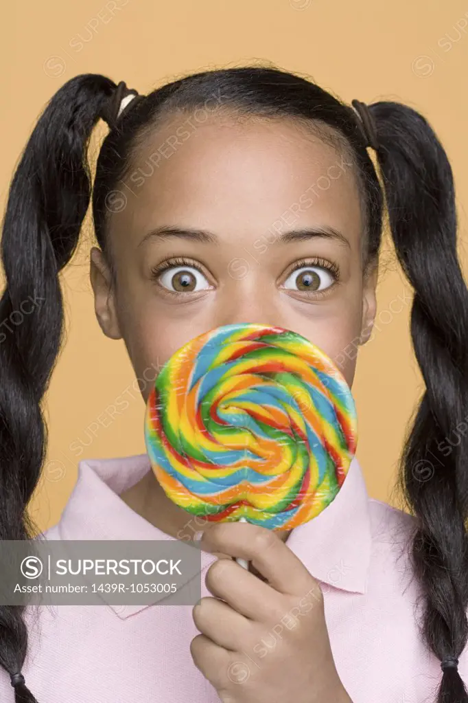 Girl with a lollipop