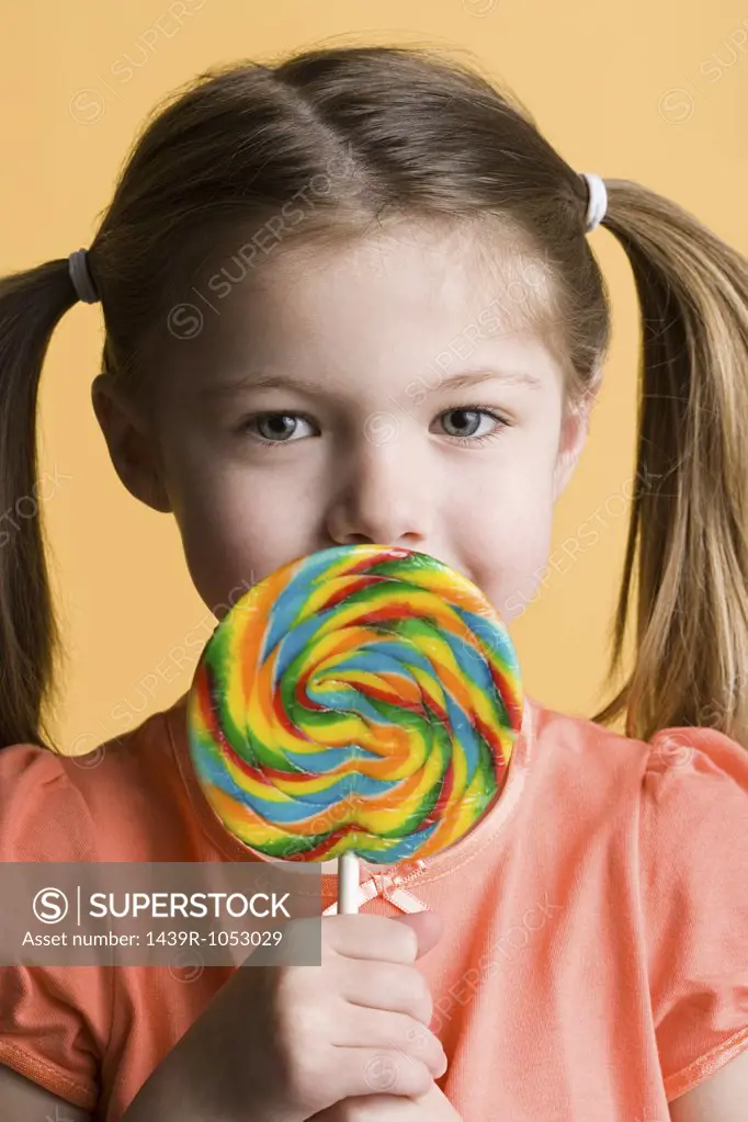 Girl with lollipop