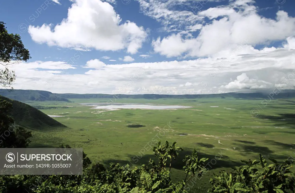 Landscape of ngorongoro crater