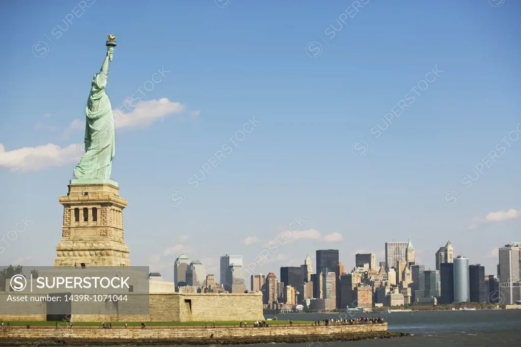 Statue of liberty on liberty island
