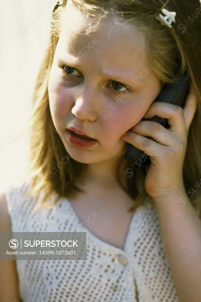Girl on mobile phone