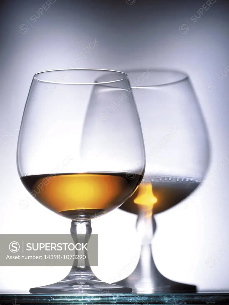 Glasses of Cognac