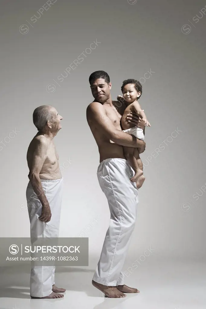 Three generations of males