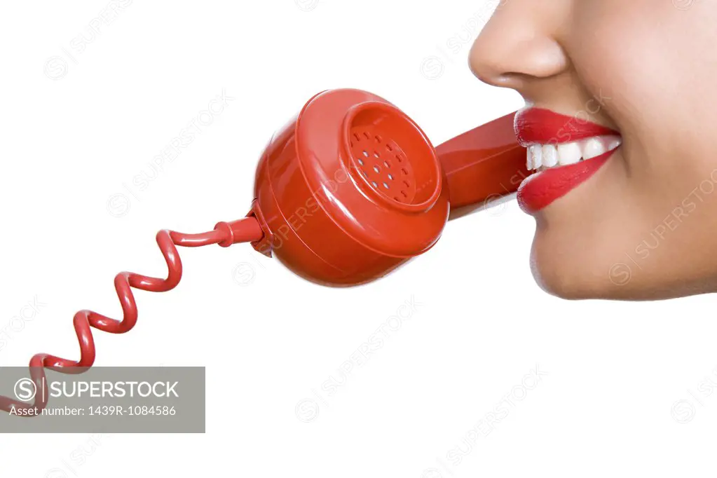 Woman with telephone