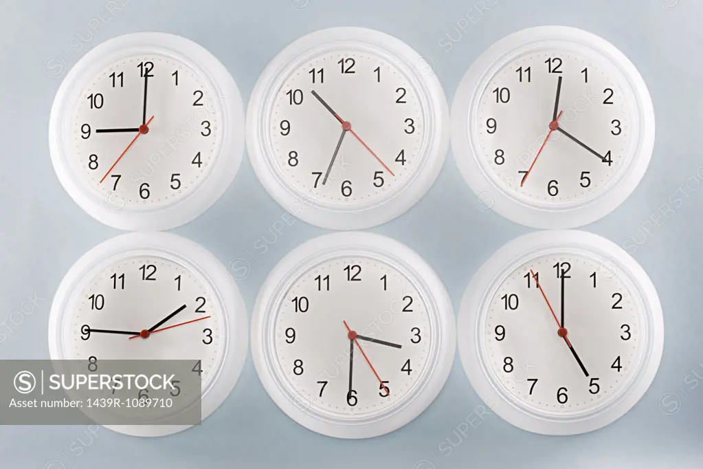 Six clocks