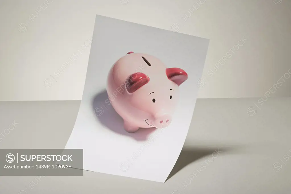 Photograph of a piggy bank