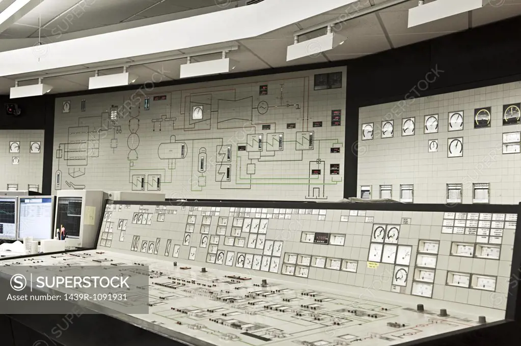 Control panel in power plant