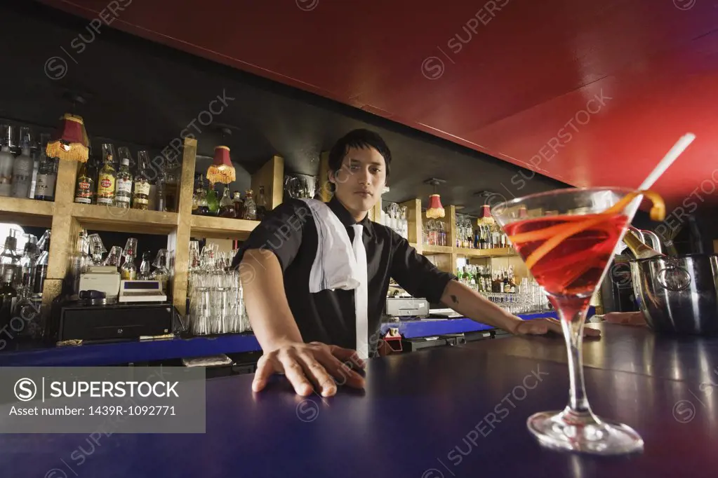 Portrait of a bartender