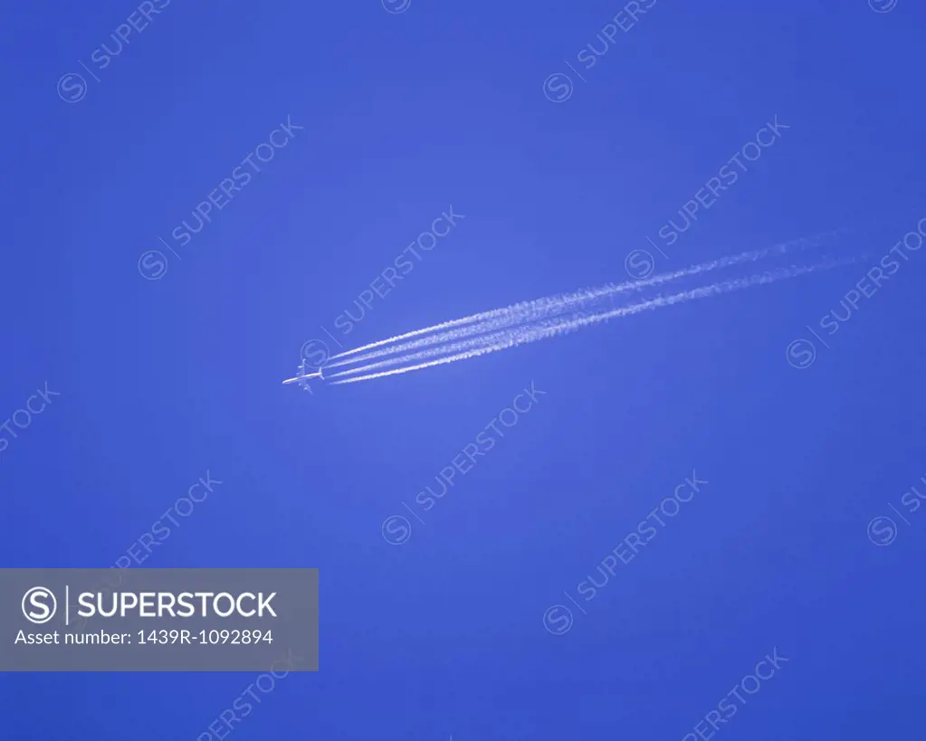 A vapour trail of a plane