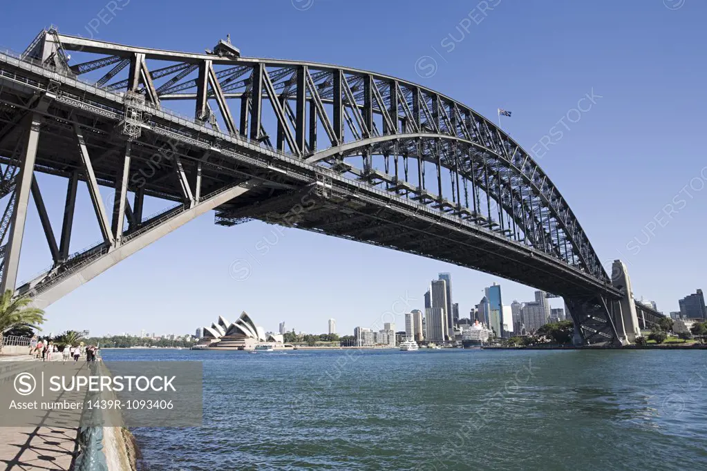 Sydney opera house and sydney harbour bridge