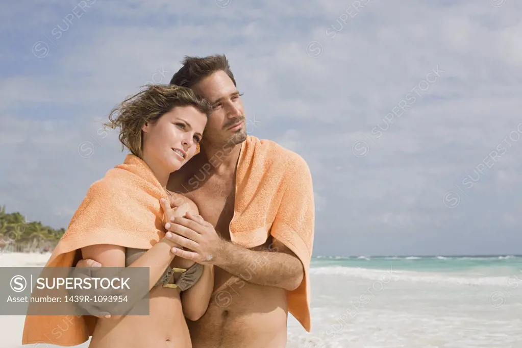 A couple on a beach