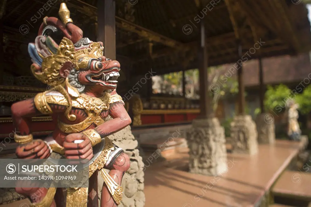 Statue at ubud palace
