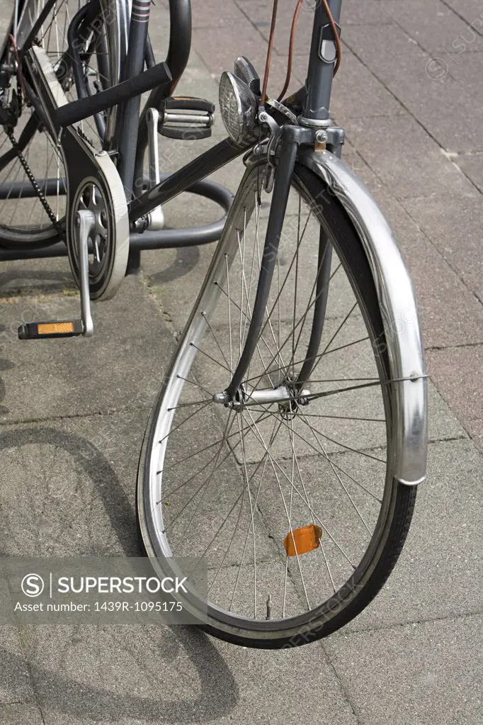 Bicycle with bent wheel