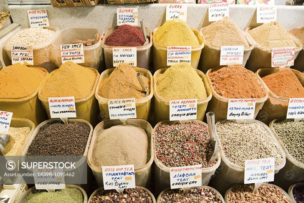 Spices in grand bazaar