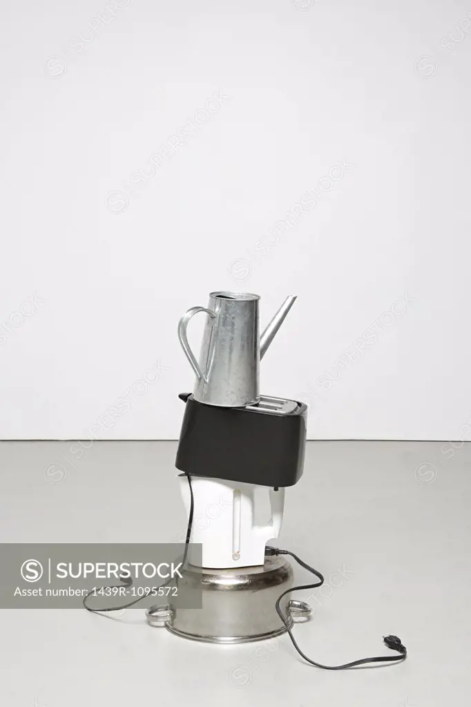Stack of household objects