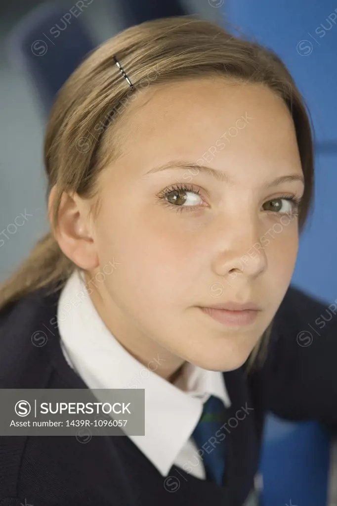 Portrait of a schoolgirl
