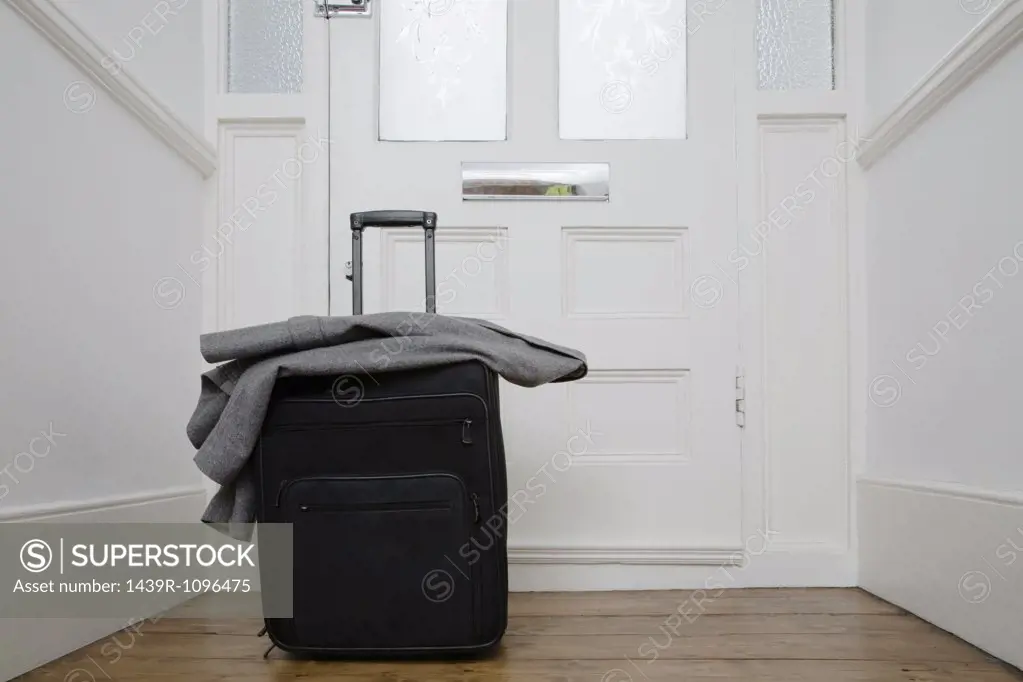 Suitcase by front door