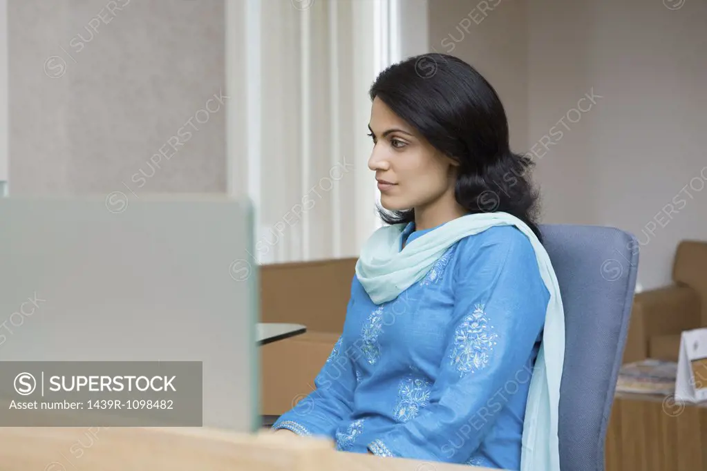 Female indian office worker