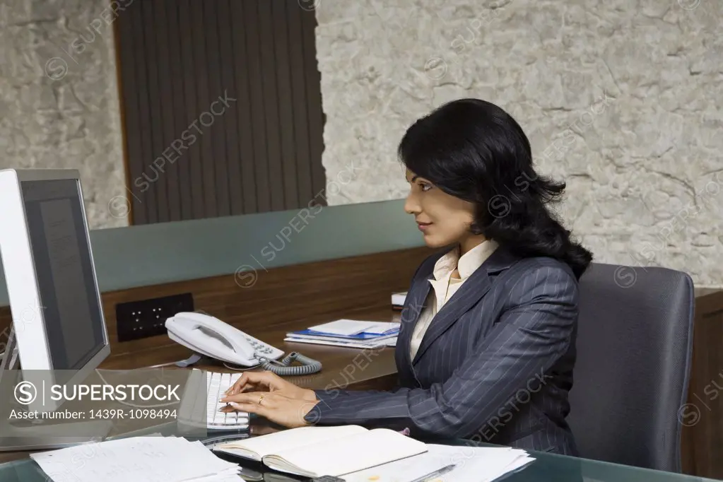 Indian businesswoman at work