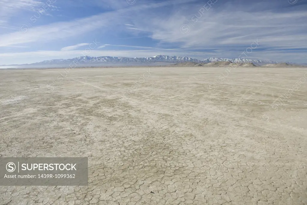 Arid salt flats of California