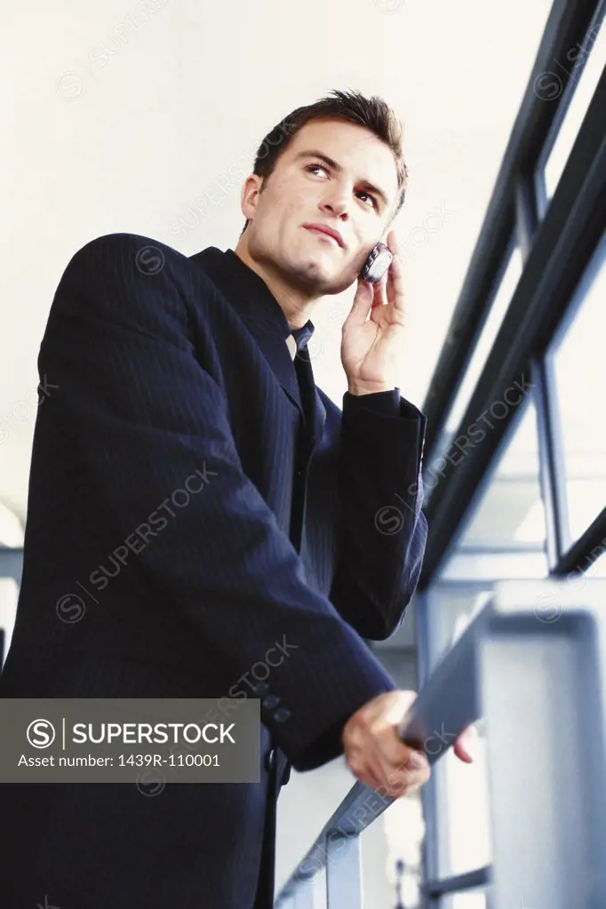 Man talking on cellphone