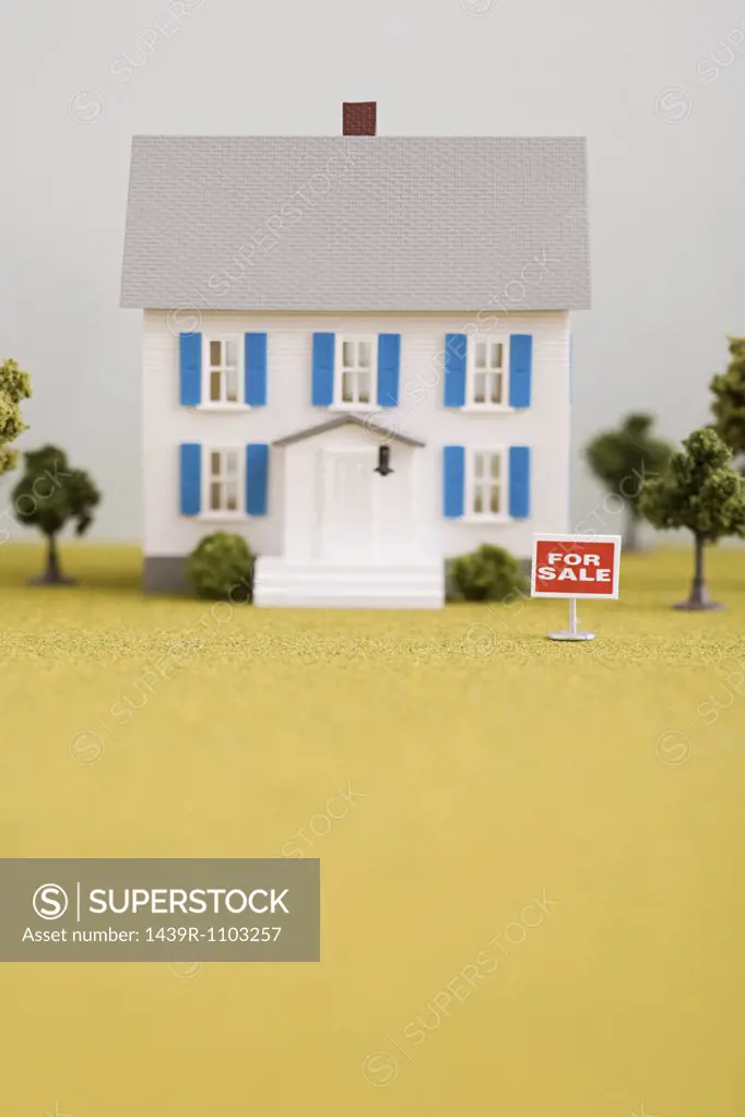 Model of house for sale