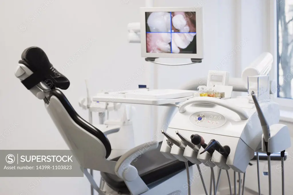 Dentists chair and equipment
