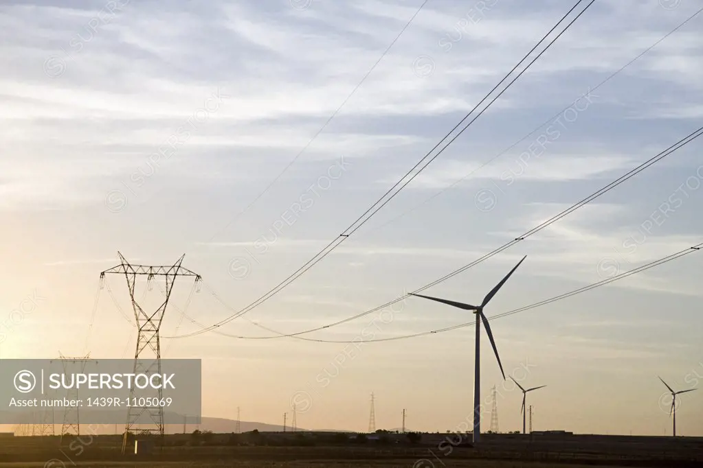 Wind turbines and pylons