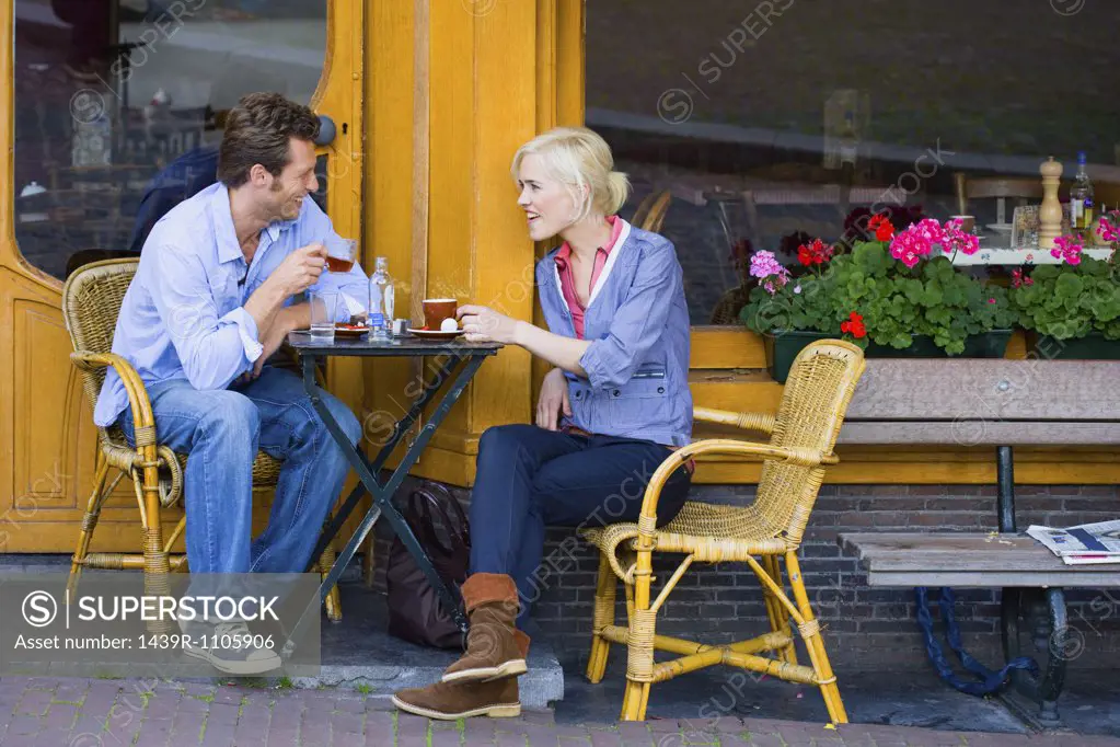 Couple at cafe