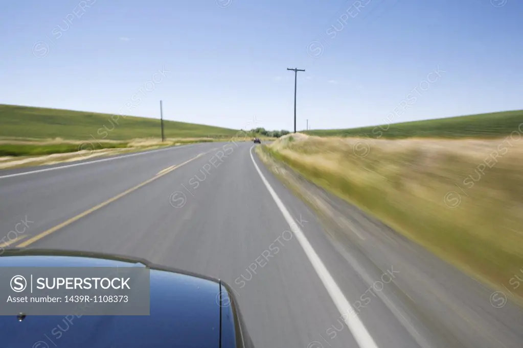 Car on a road
