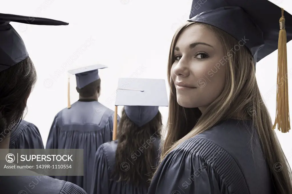 Girl graduating