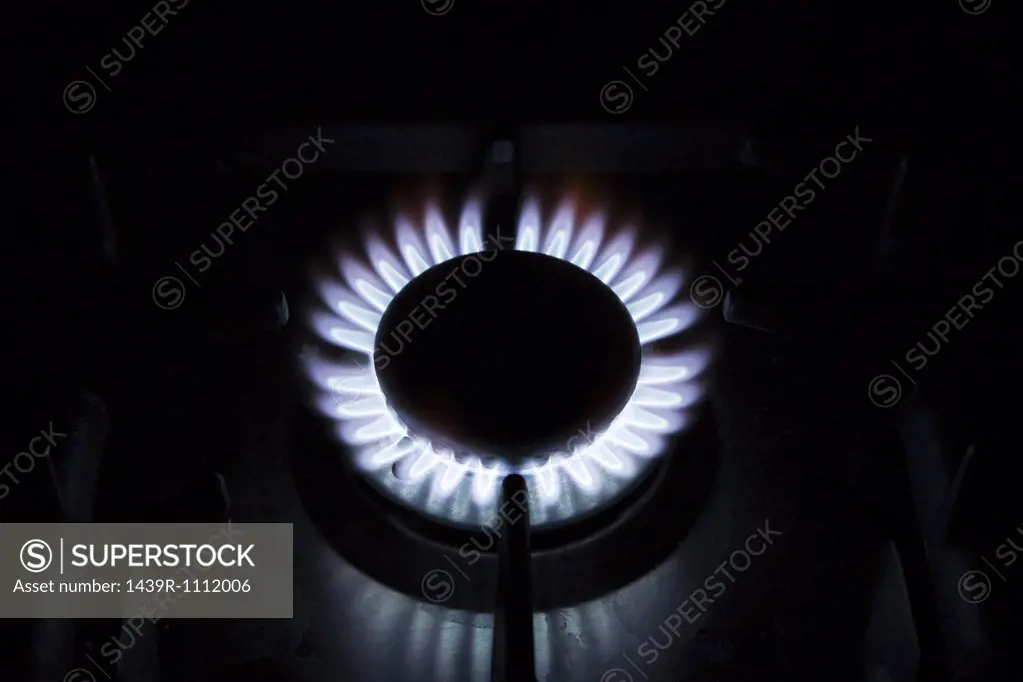 Flame of gas stove