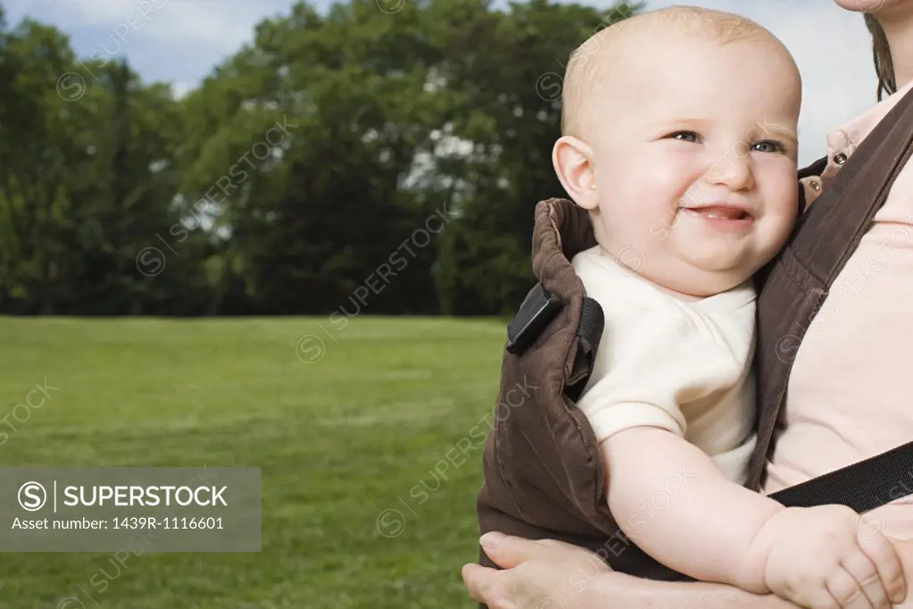 Baby in baby carrier