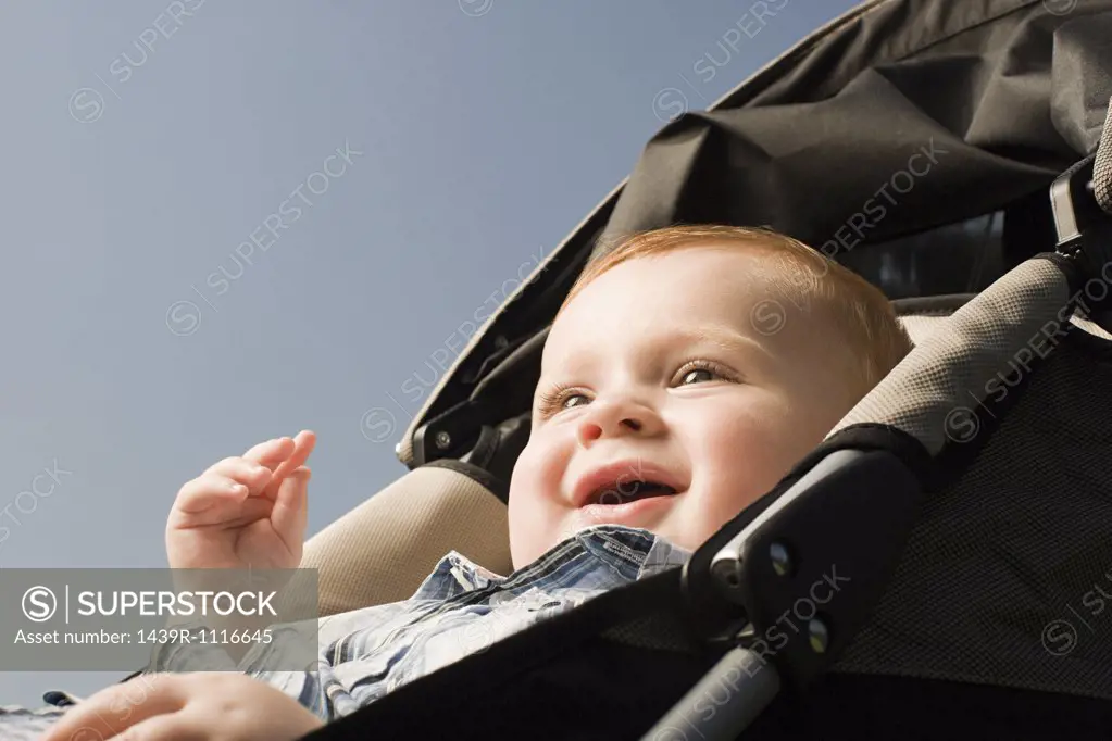 Baby in push chair