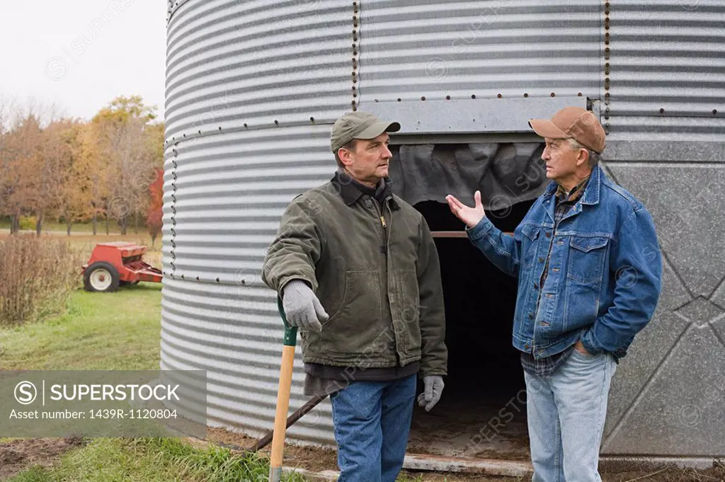 Farmers talking