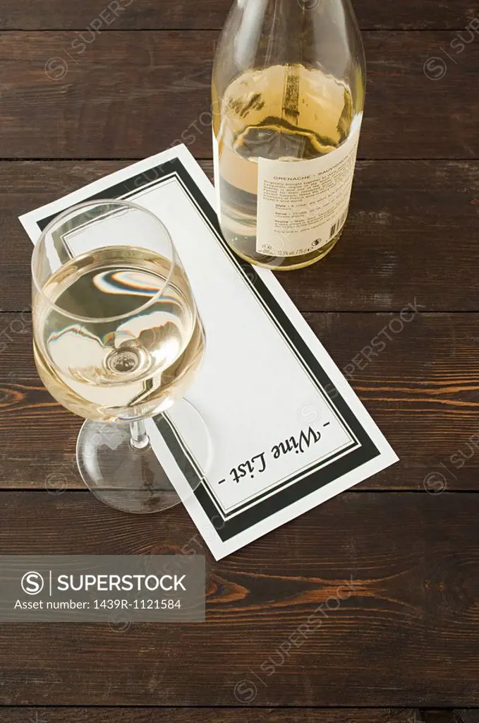 Wine and wine list