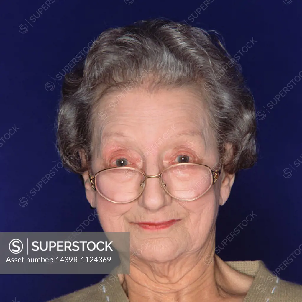 Portrait of a senior woman with glasses