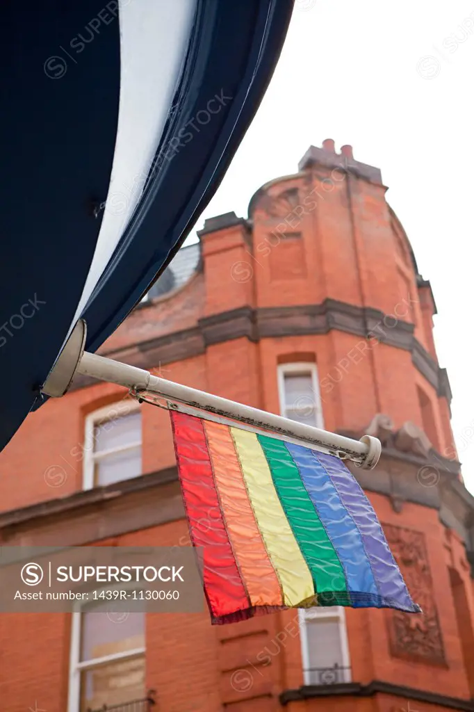 Rainbow flag, Soho, London