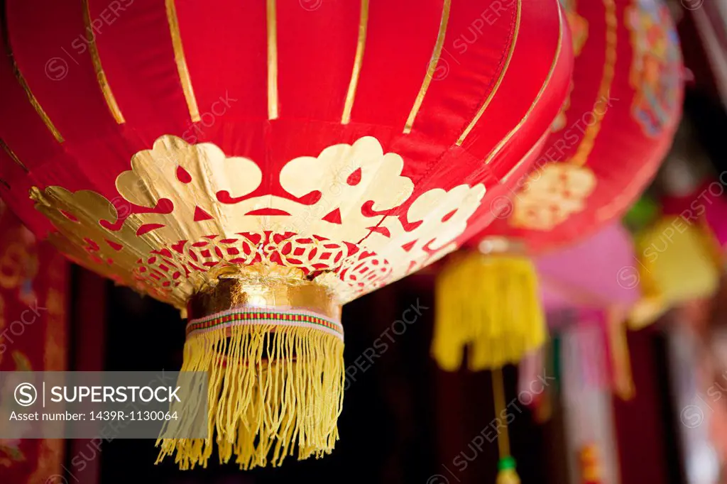 Lanterns in chinatown, London