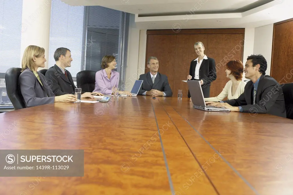 Businesspeople in boardroom