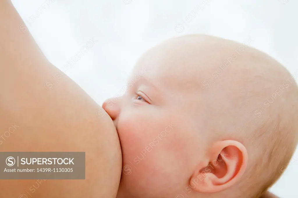 Baby breast feeding