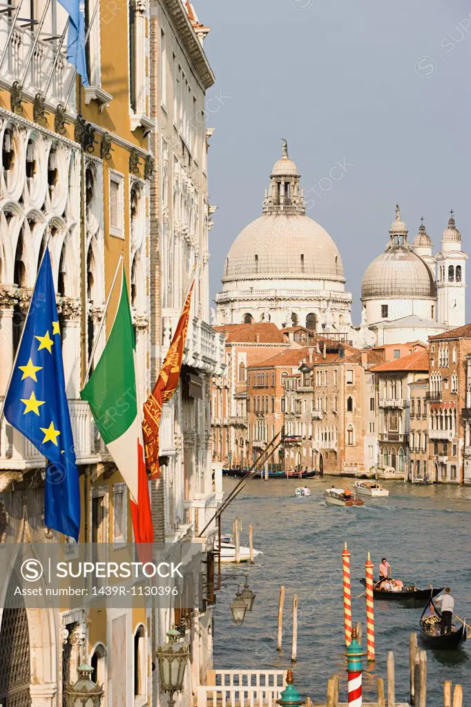Grand canal and Santa Maria della Salute, Venice, Italy