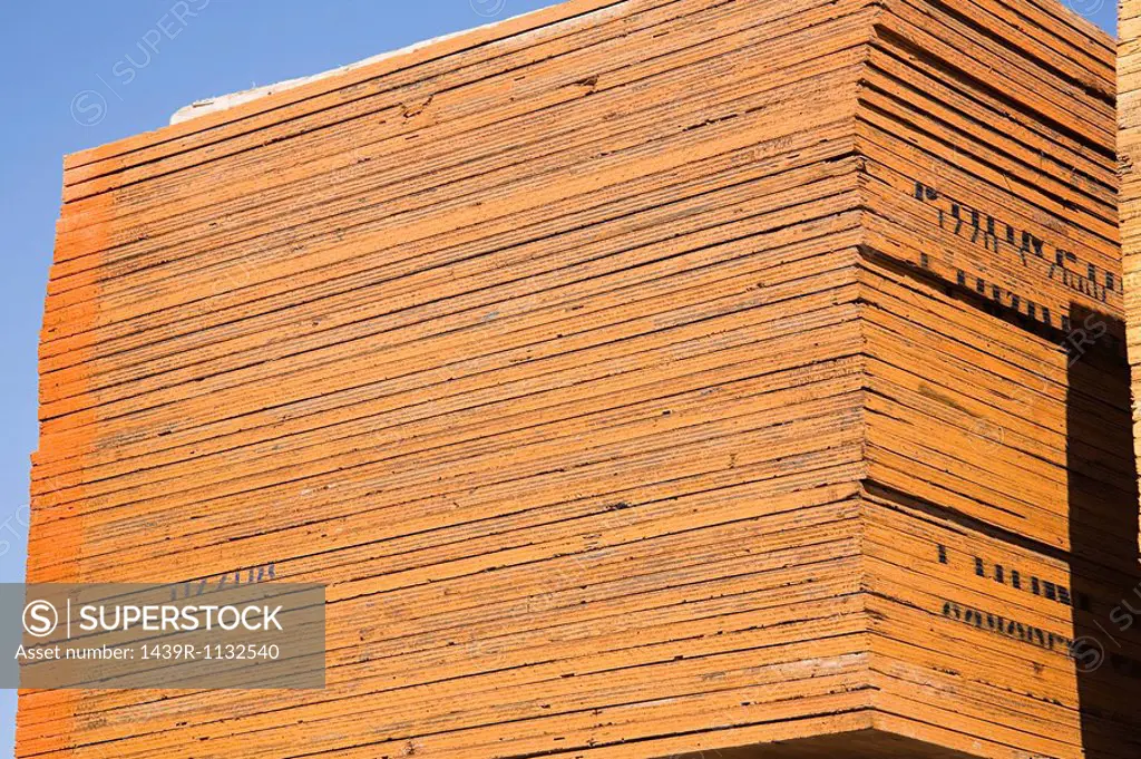 Stack of plywood